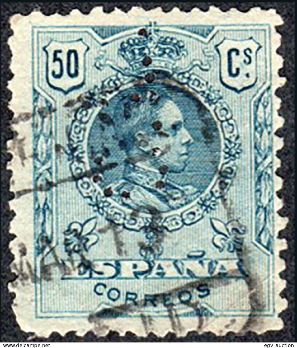 Madrid - Perforado - Edi O 277 - "C.L." (Banco) - Oblitérés