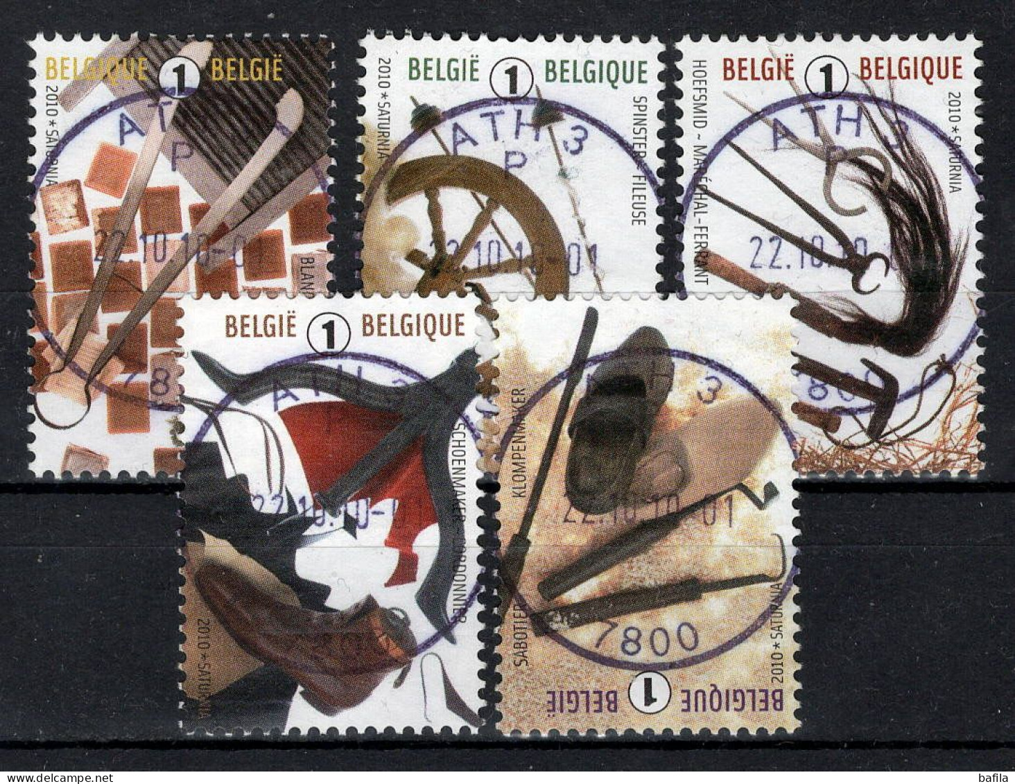 BELGIE: COB 4079/4083 GESTEMPELD. - Used Stamps