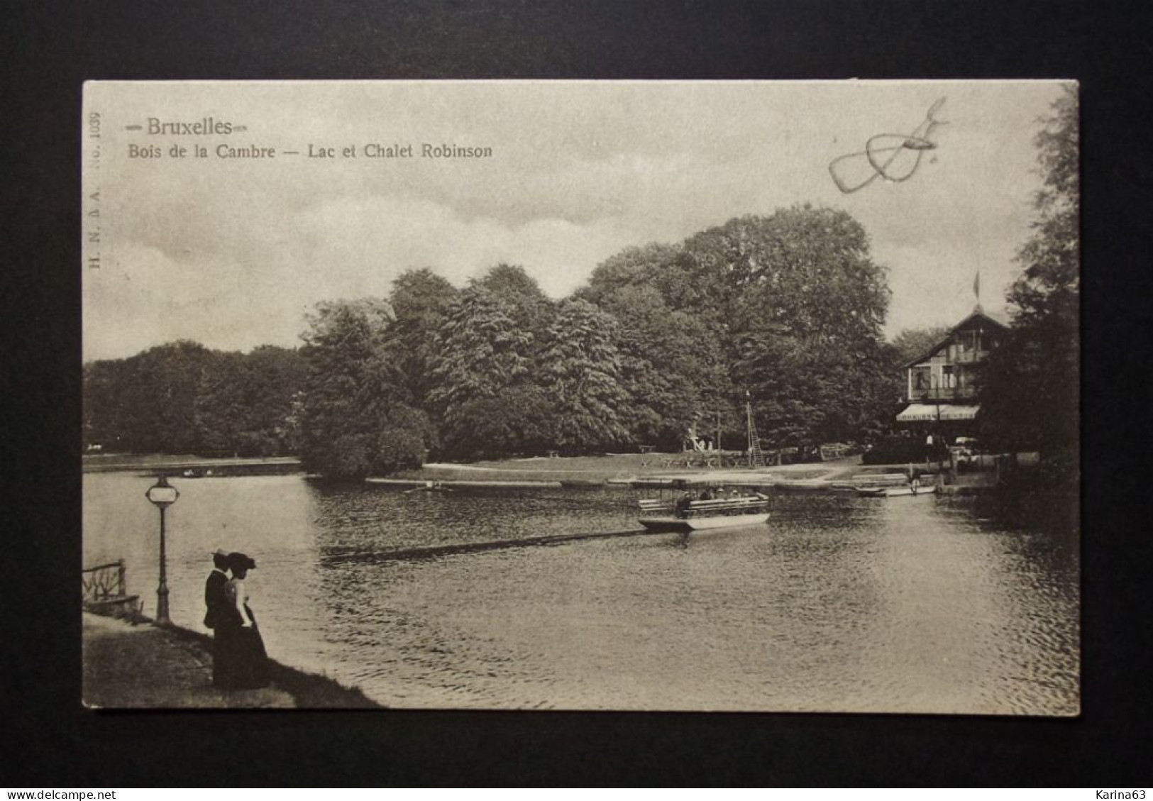 België - Belgique - Brussel - CPA  Bois De La Cambre - Lac Et Chalet Robinson - Ter Kamerenbos Obl. 1905 Brussel - Foreste, Parchi, Giardini