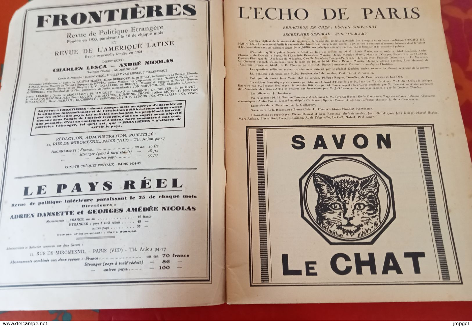 Espagne Rempart De L'Occident Juillet 1937 N° Spécial Frontières Pro Franco Et Nationalistes Charles Lesca André Nicolas - 1900 - 1949