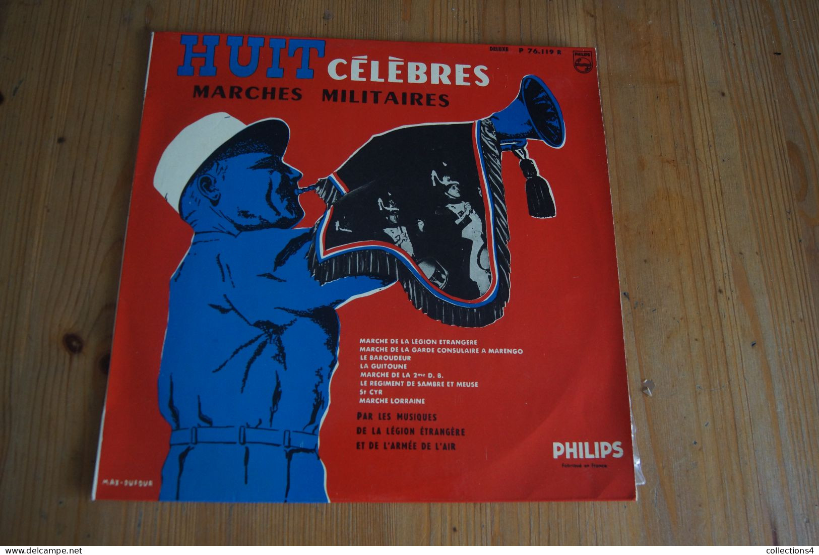 LEGION ETRANGERE ET ARMEE DE L AIR HUIT CELEBRES MARCHES MILITAIRES 25 CM 1959 - Autres - Musique Française