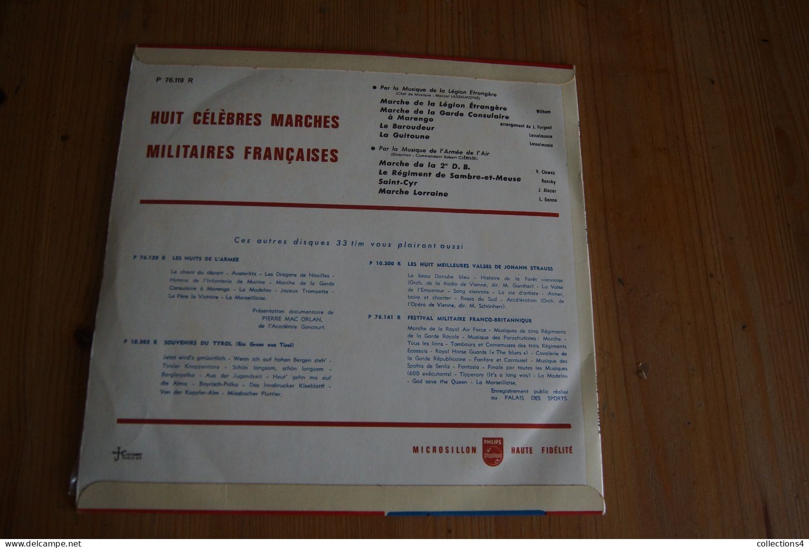 LEGION ETRANGERE ET ARMEE DE L AIR HUIT CELEBRES MARCHES MILITAIRES 25 CM 1959 - Andere - Franstalig