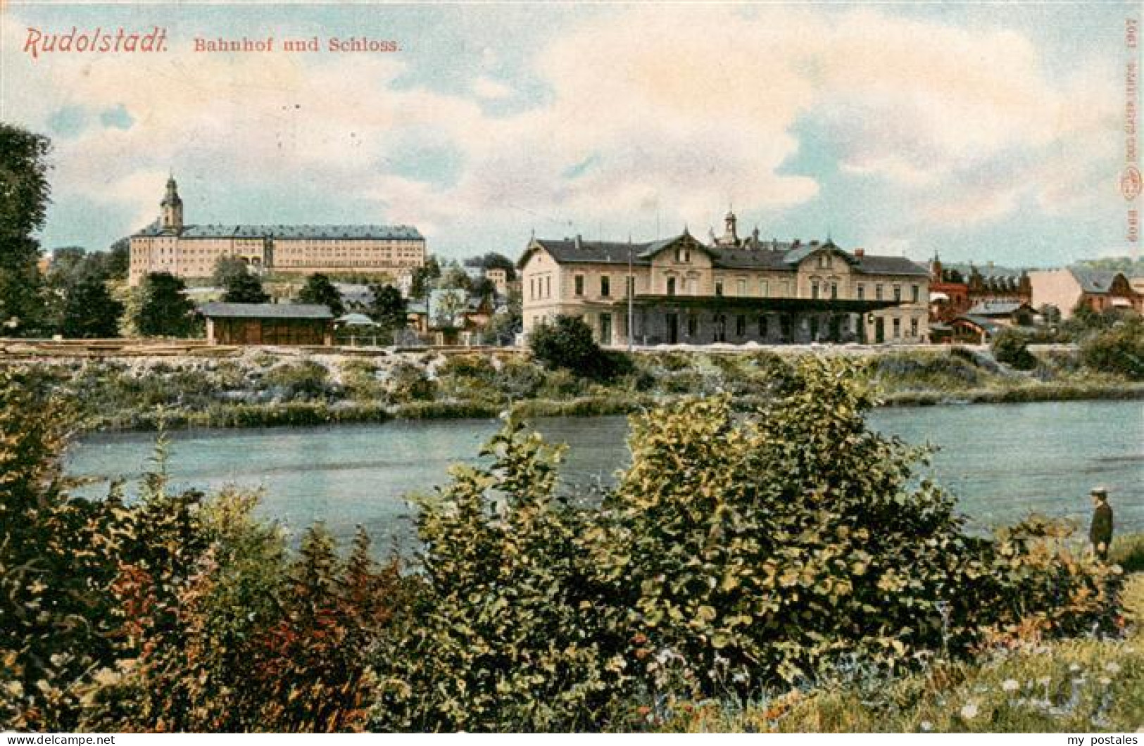 73940042 Rudolstadt_Thueringen Bahnhof Und Schloss - Rudolstadt