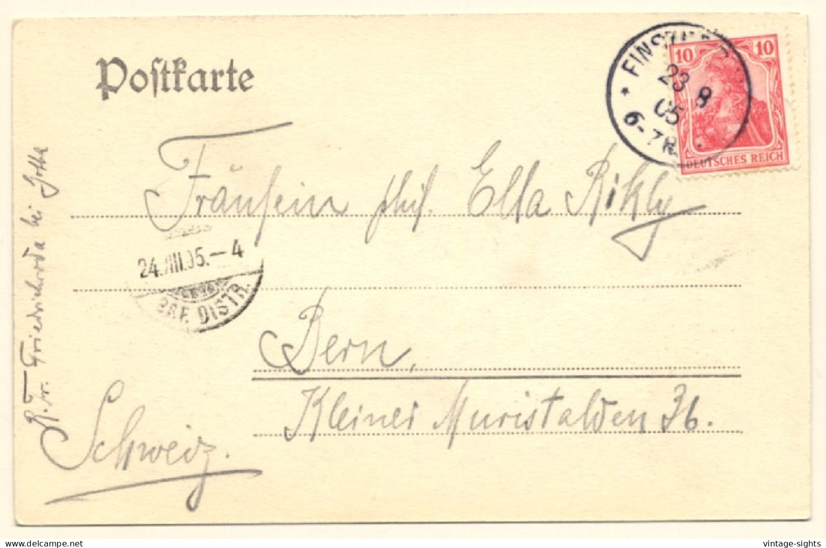 Finsterbergen / Germany: Blick Vom Kurhaus Felsenstein (Vintage PC 1905) - Friedrichroda