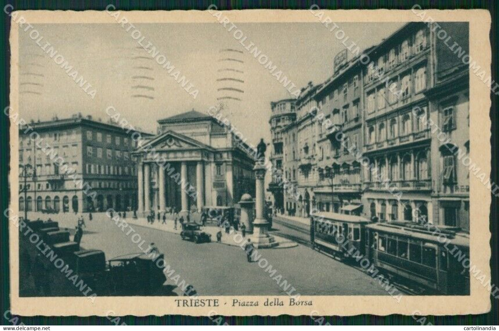 Trieste Città Tram PIEGA Cartolina KVM0672 - Trieste