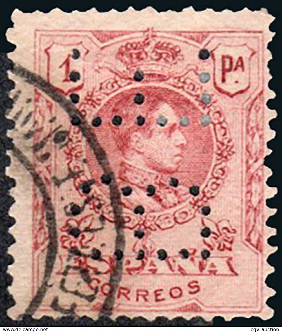 Madrid - Perforado - Edi O 278 - "B.E." (Banco) - Oblitérés