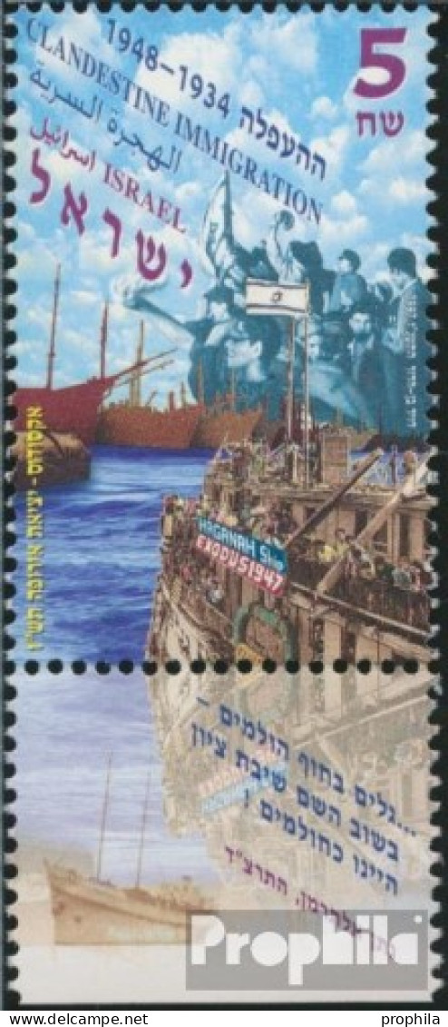 Israel 1426C Mit Tab (kompl.Ausg.) Postfrisch 1997 Geheim-Immigration - Unused Stamps (with Tabs)
