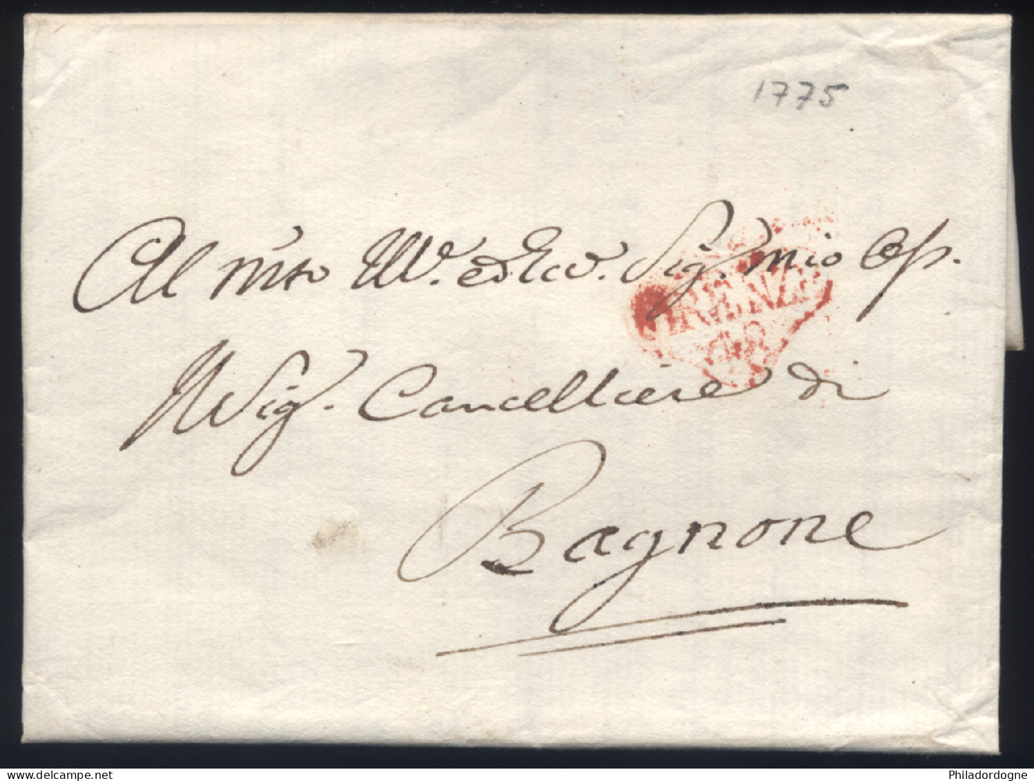 Italie - LaC Firenze Pour Bagnone - 1775 - 1. ...-1850 Prephilately