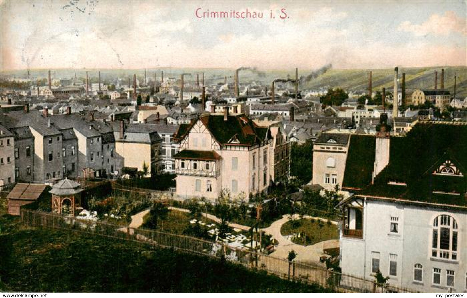 73939971 Crimmitschau_Sachsen Stadtpanorama - Crimmitschau