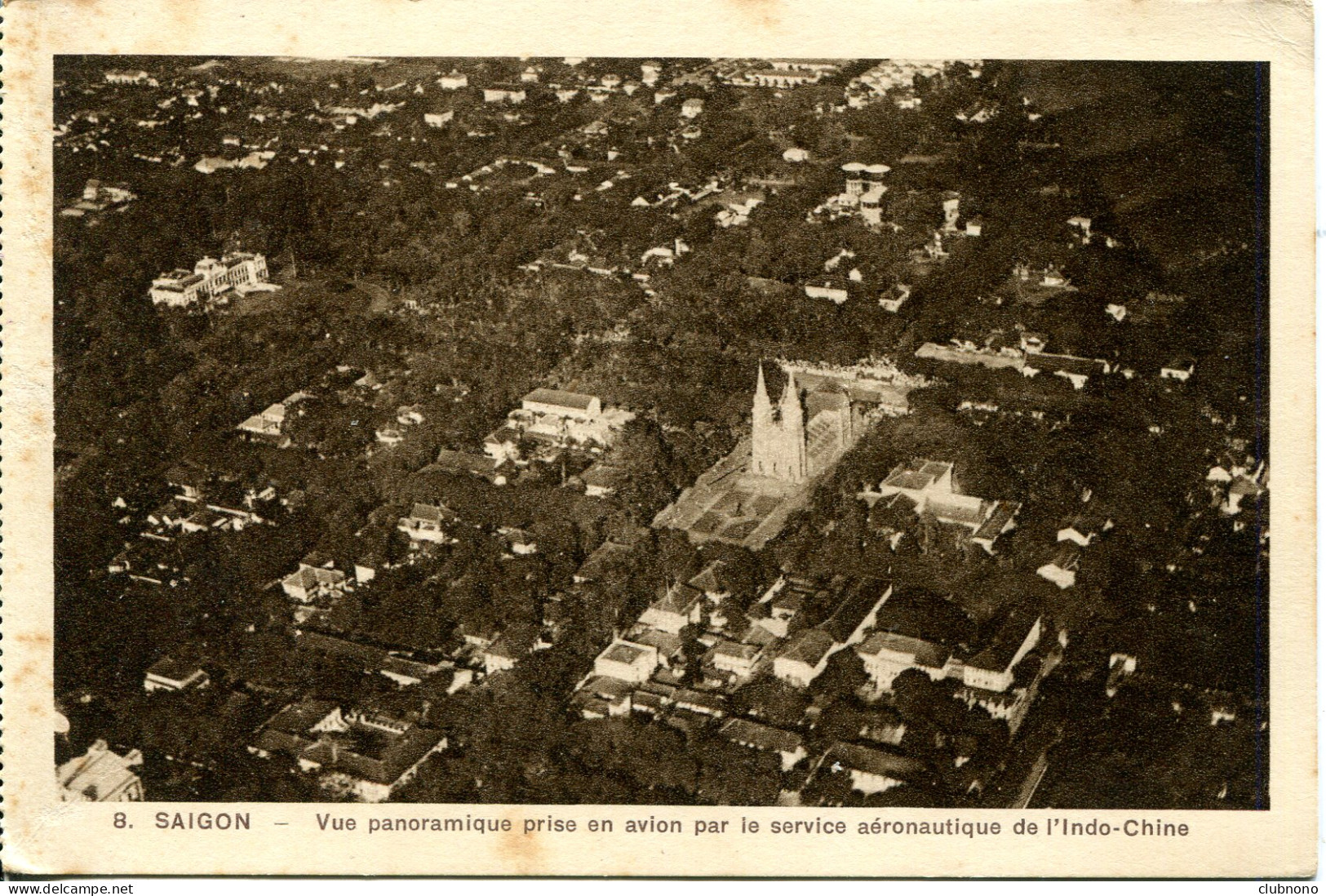 CPA -SAIGON - VUE PANORAMIQUE PRISE EN AVION - Viêt-Nam