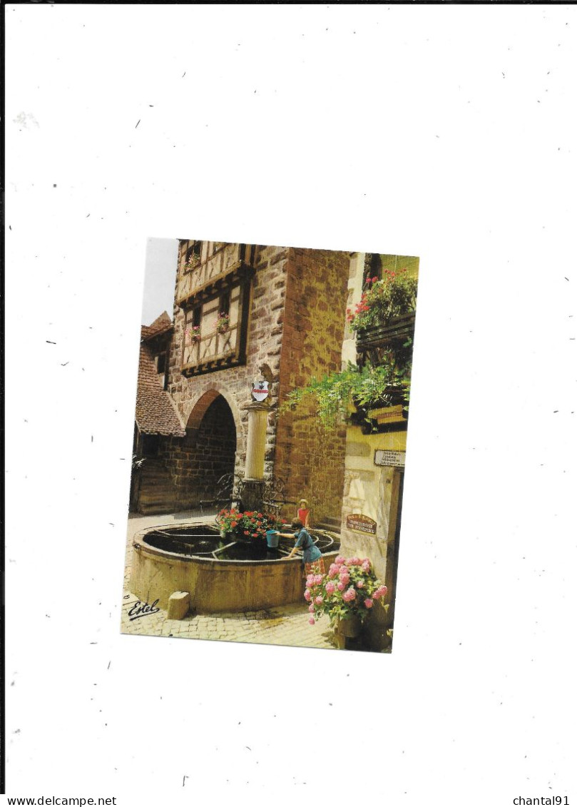 CARTE POSTALE 68 RIQUEWIHR LA FONTAINE SINNBRUNNEN - Riquewihr