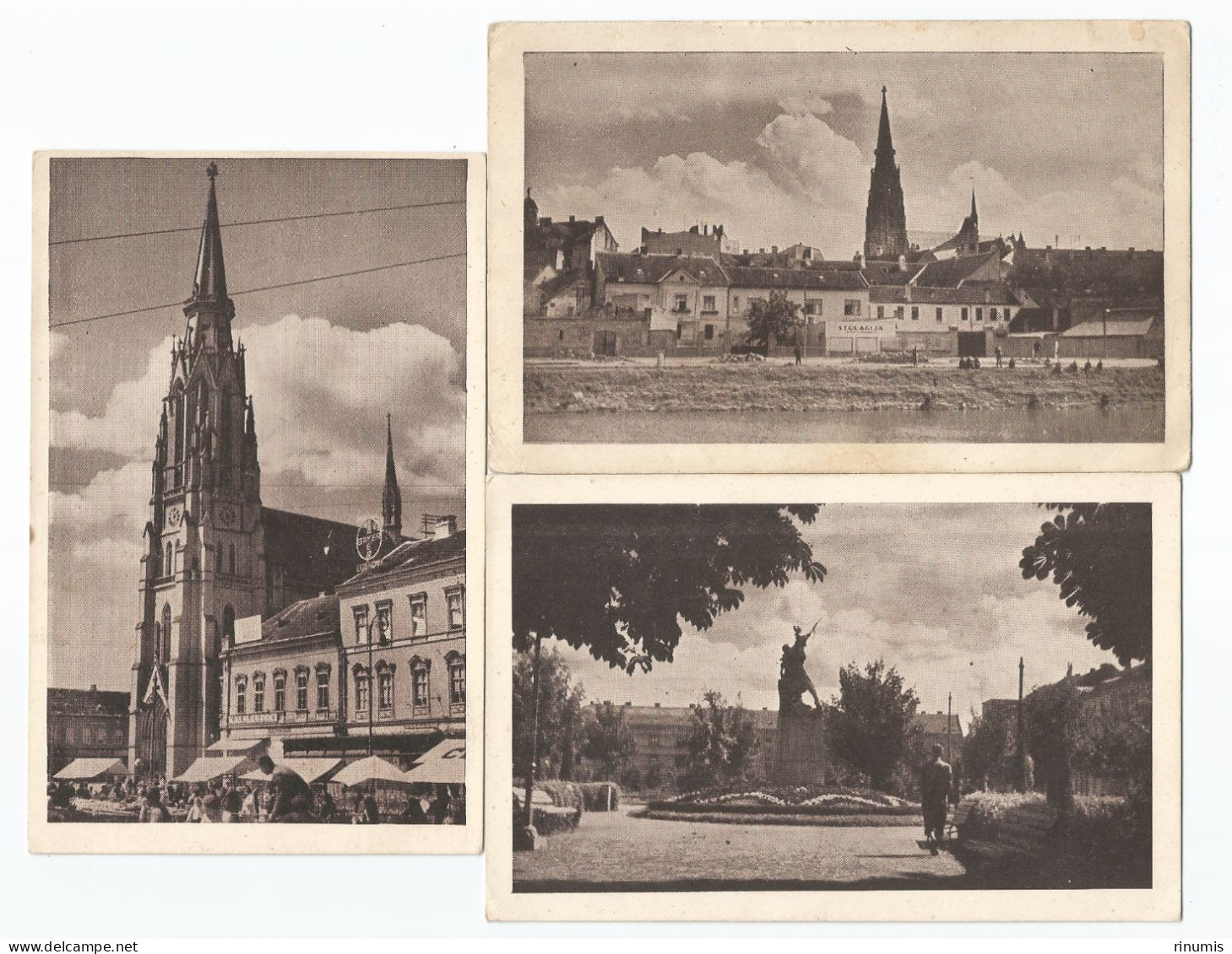 Osijek/Osiek  Postcards WWII NDH Edition Not Used - Croatie