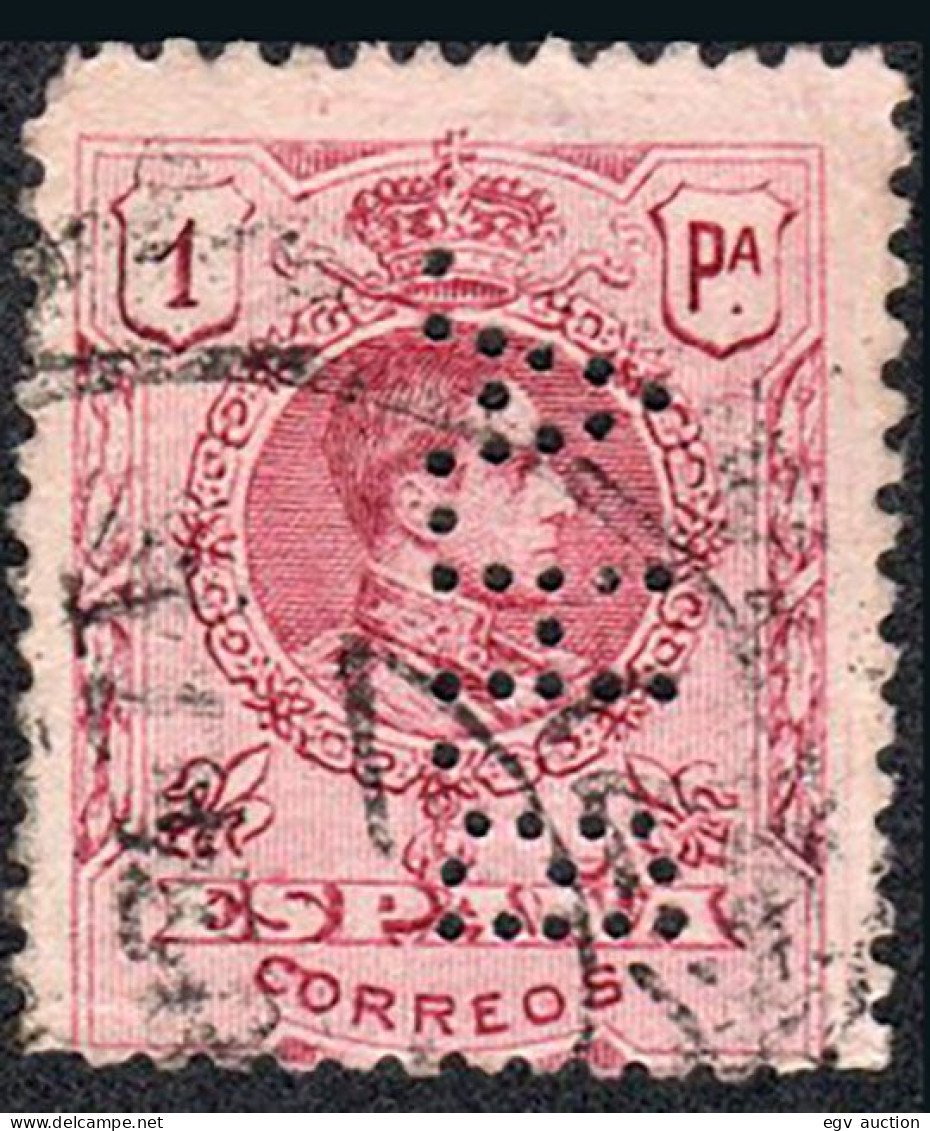 Madrid - Perforado - Edi O 278 - "B.H.A" Pequeño (Banco) - Used Stamps