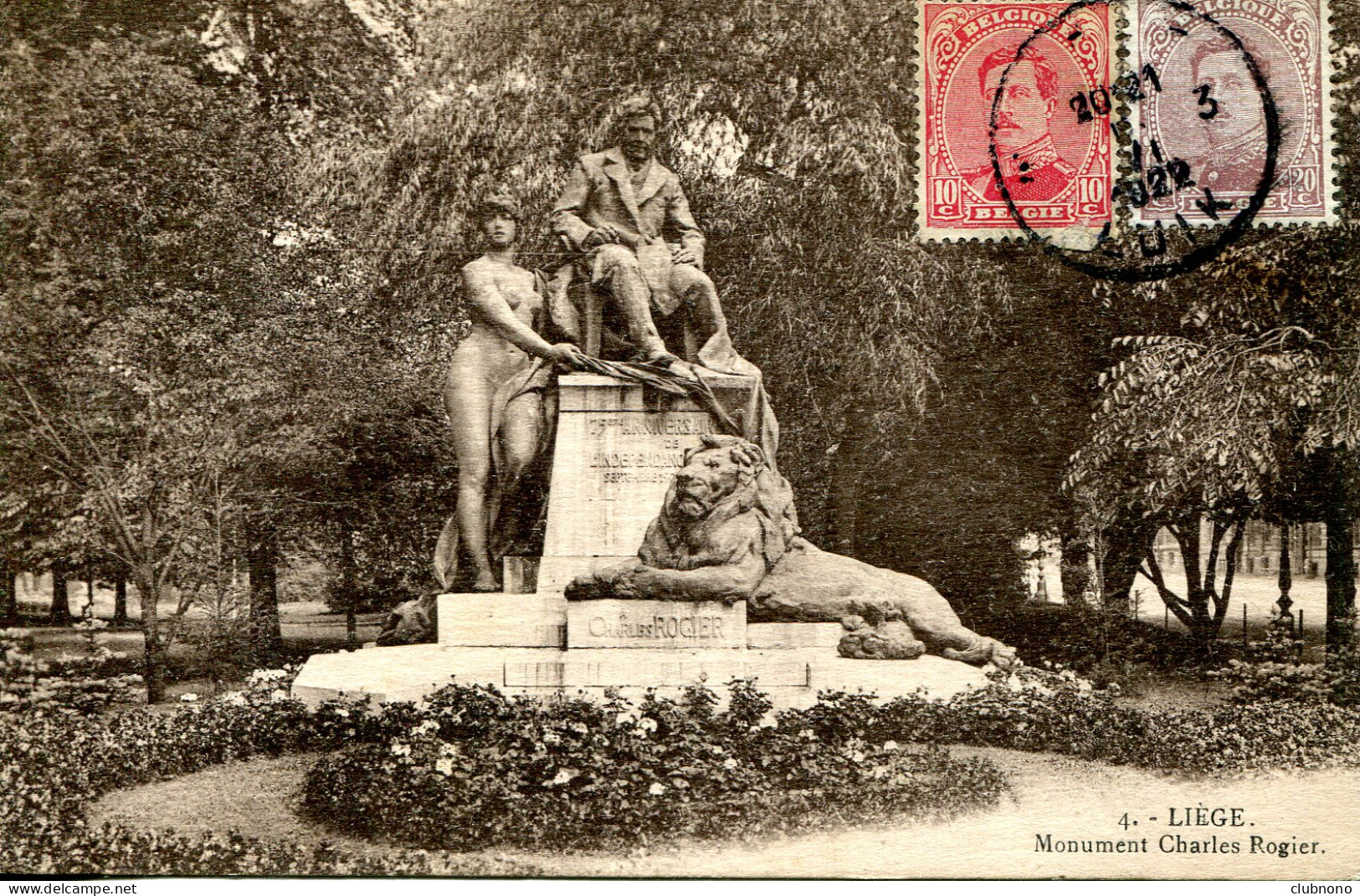 CPA - LIEGE - MONUMENT CHARLES ROGIER - Liege