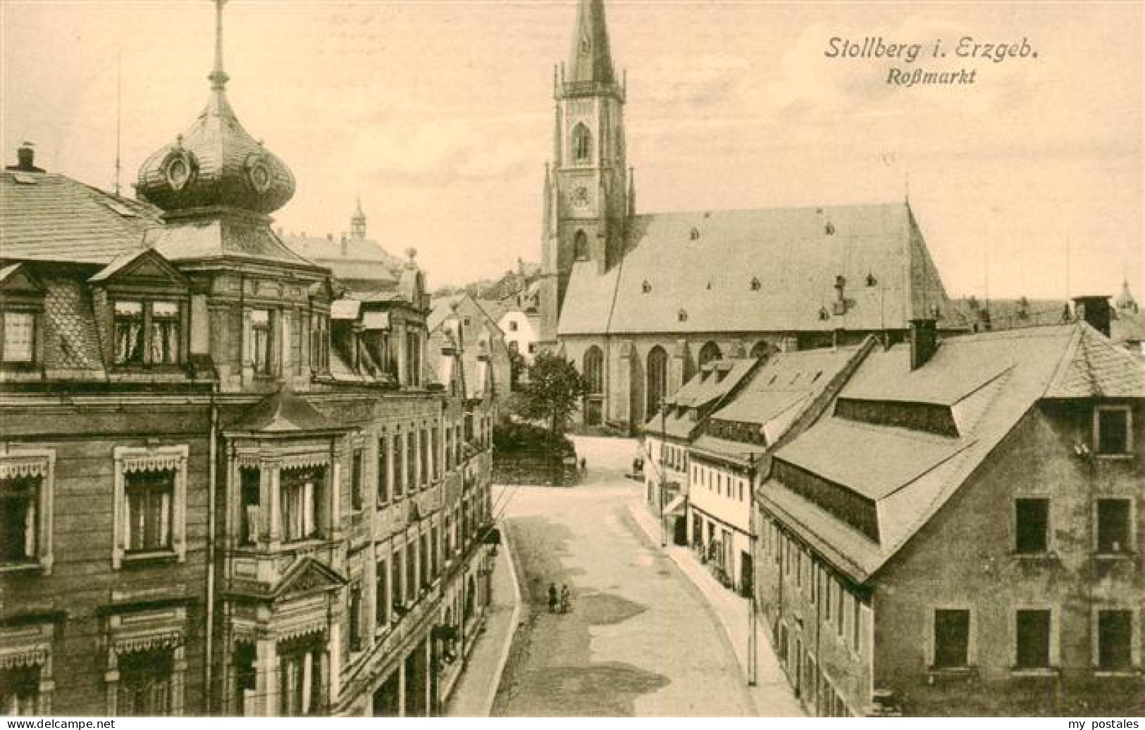 73939938 Stollberg_Erzgebirge Rossmarkt Kirche - Stollberg (Erzgeb.)