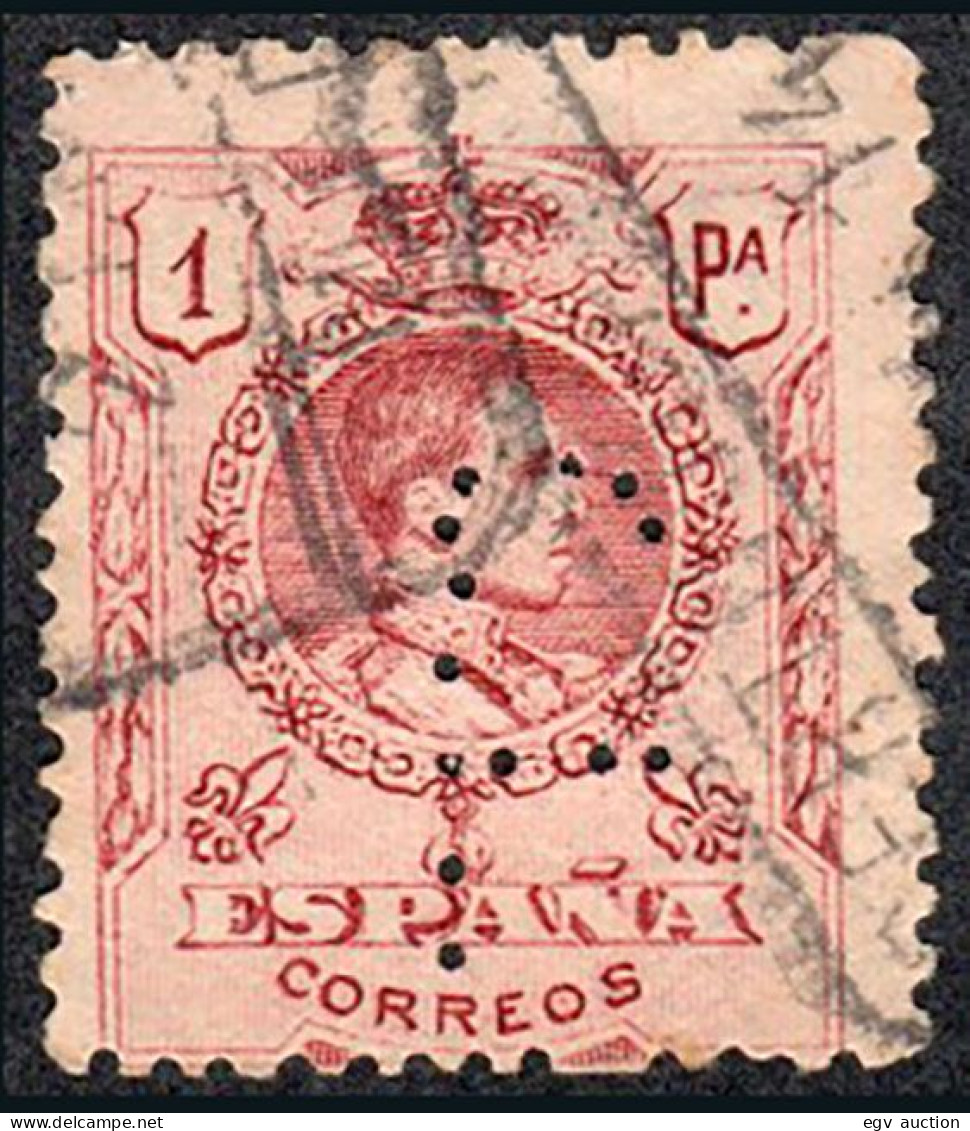 Madrid - Perforado - Edi O 278 - "C.L." Punto (Banco) - Used Stamps