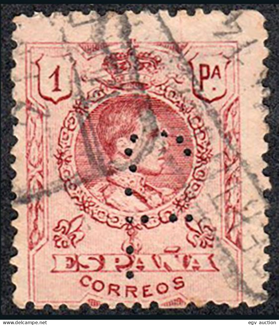 Madrid - Perforado - Edi O 278 - "C.L." Punto (Banco) - Oblitérés