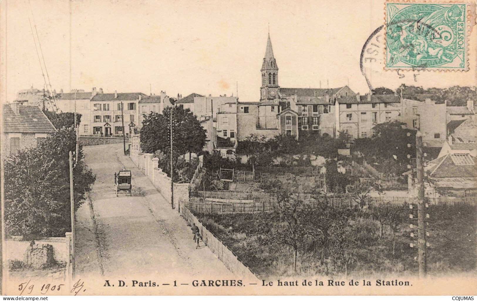 92 - GARCHES _S28345_ Le Haut De La Rue De La Station - Garches