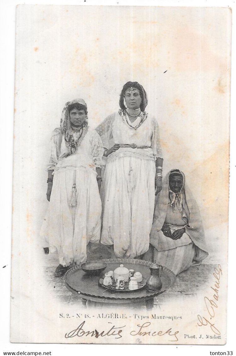 ALGERIE - CPA DOS SIMPLE De 1904 - Types Mauresques  - TOUL 6 - - Frauen