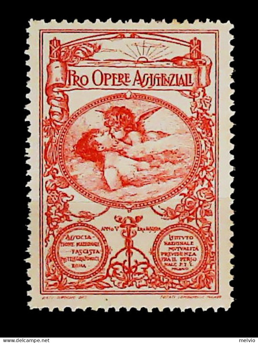 1927-Italia (MNH=**) Pro Opere Assistenziali - Erinnofilie