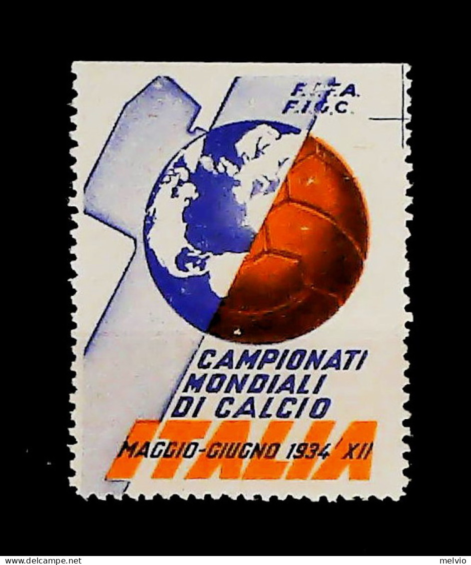 1934-Italia Campionati Mondiali Di Calcio Erinnofilo Non Gommato - Erinnofilia