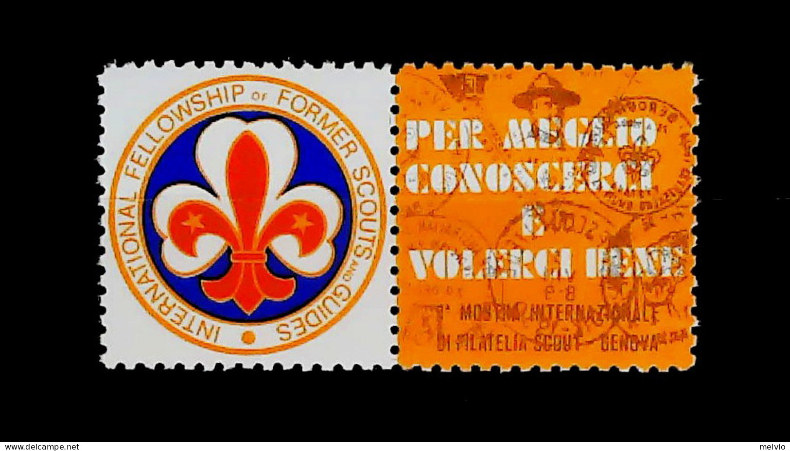 1930-Italia Mosttra Internazionale Filatelia Scout In Genova Erinnofilo Non Gomm - Cinderellas