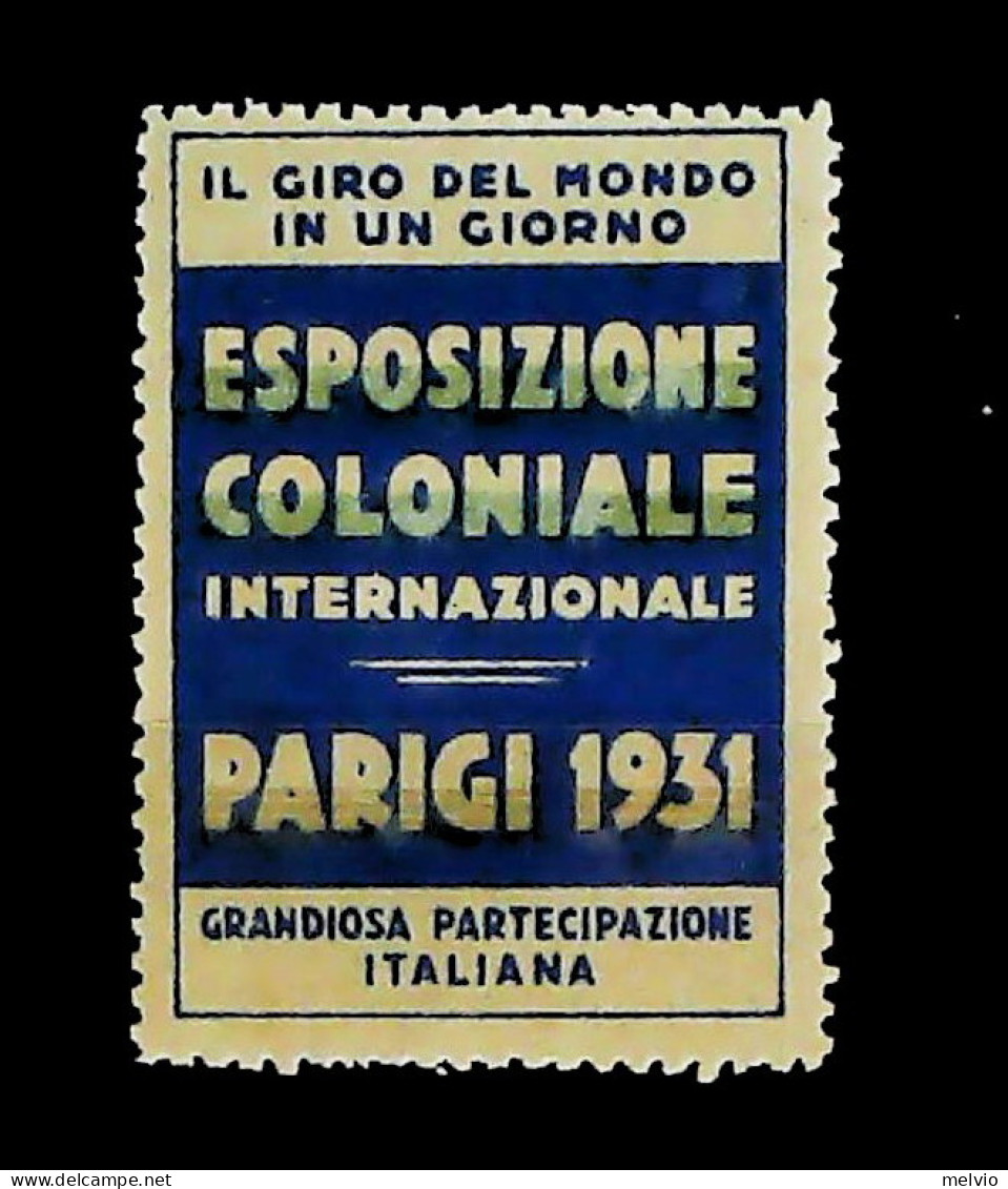 1931-Italia Esposizione Coloniale Di Parigi Erinnofilo Non Gommato - Cinderellas