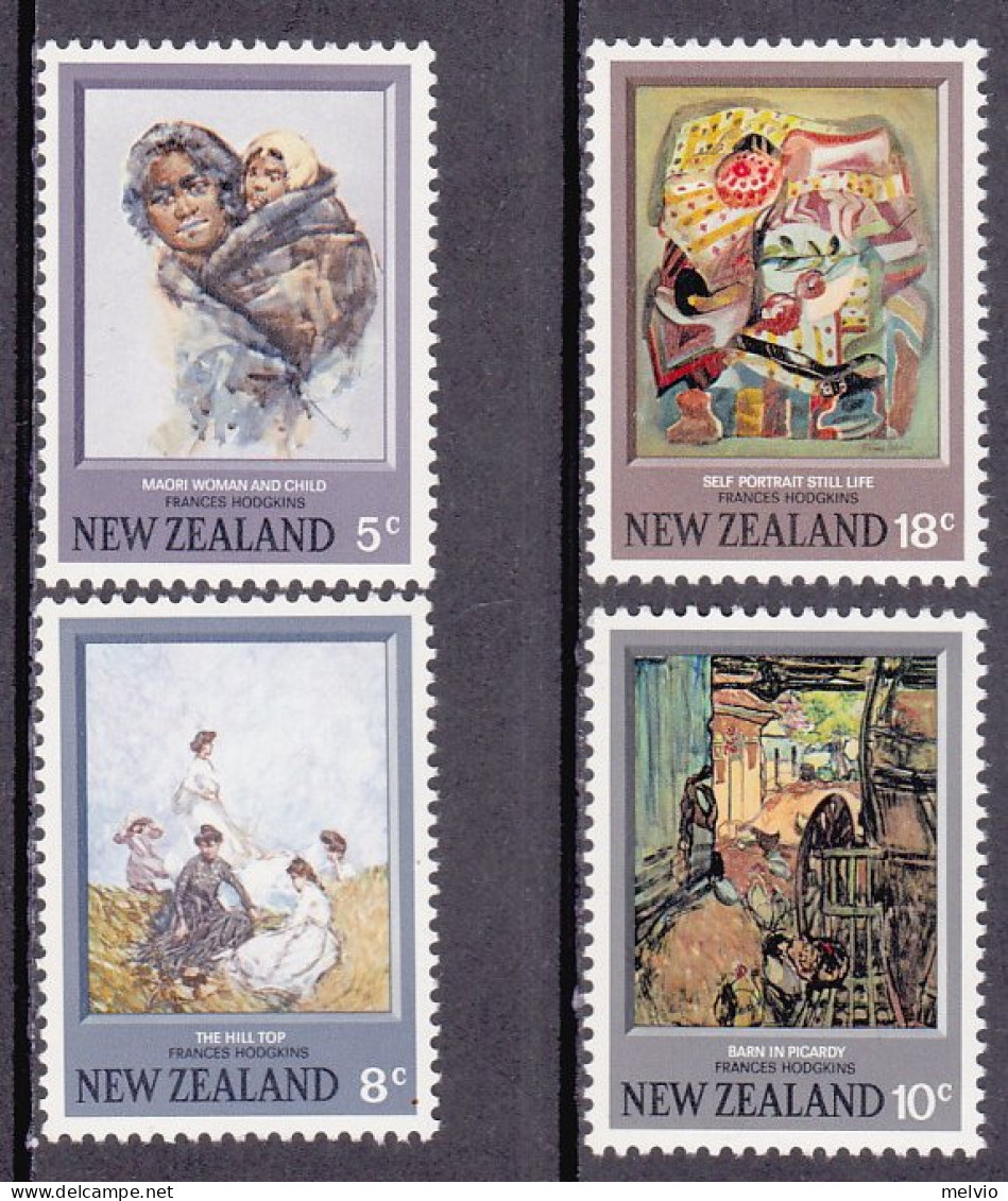 1973-Nuova Zelanda (MNH=**) S.4v."Quadri Di Hodgkins" - Otros & Sin Clasificación