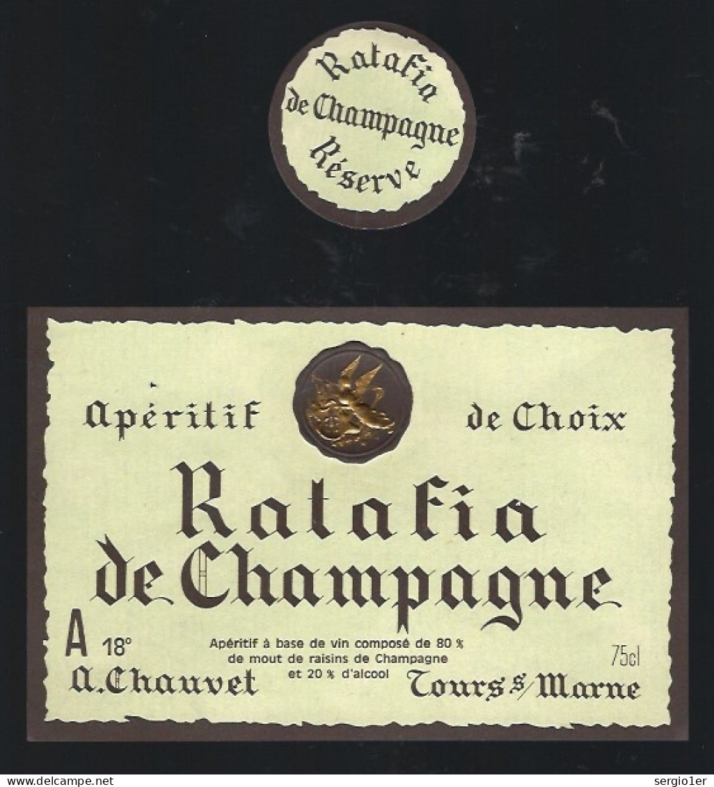 Etiquette Champagne Ratafia De Champagne  A Chauvet  Tours Sur Marne Marne 51 - Champan