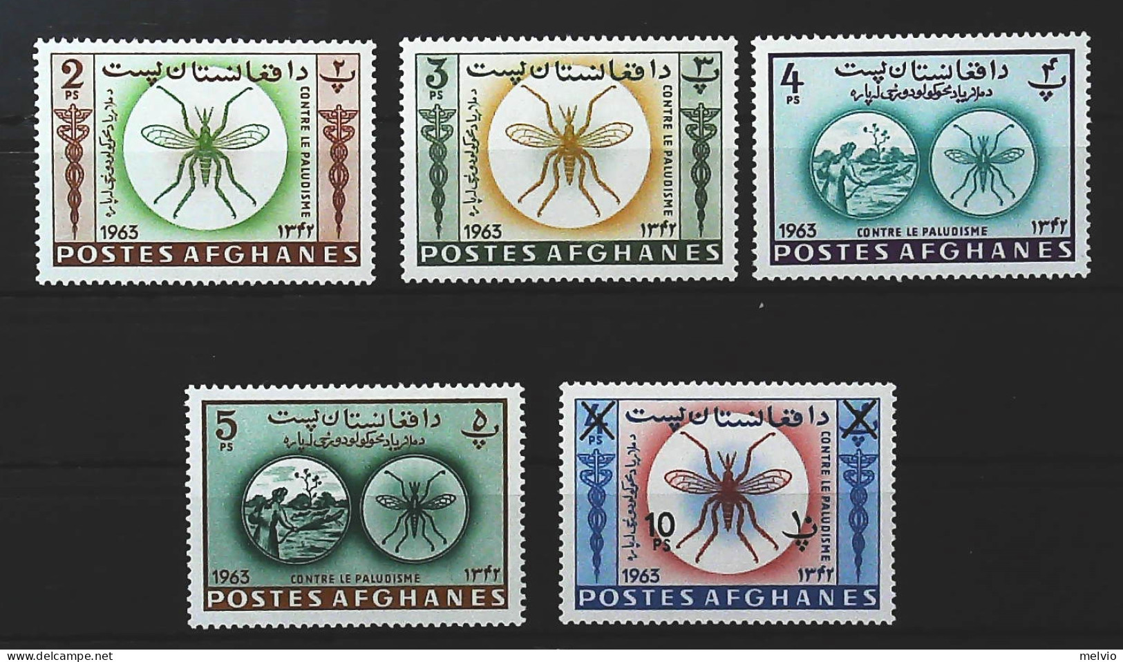 1964-Afghanistan (MNH=**) Lotta Alla Malaria Zanzara - Afganistán