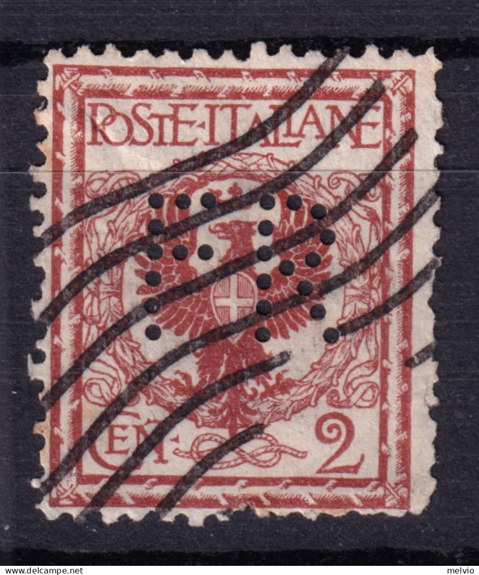 1901 Circa PERFIN F R (Fabbriche Riunite) Su Floreale C.2 Usato Qualche Lieve Di - Afgestempeld