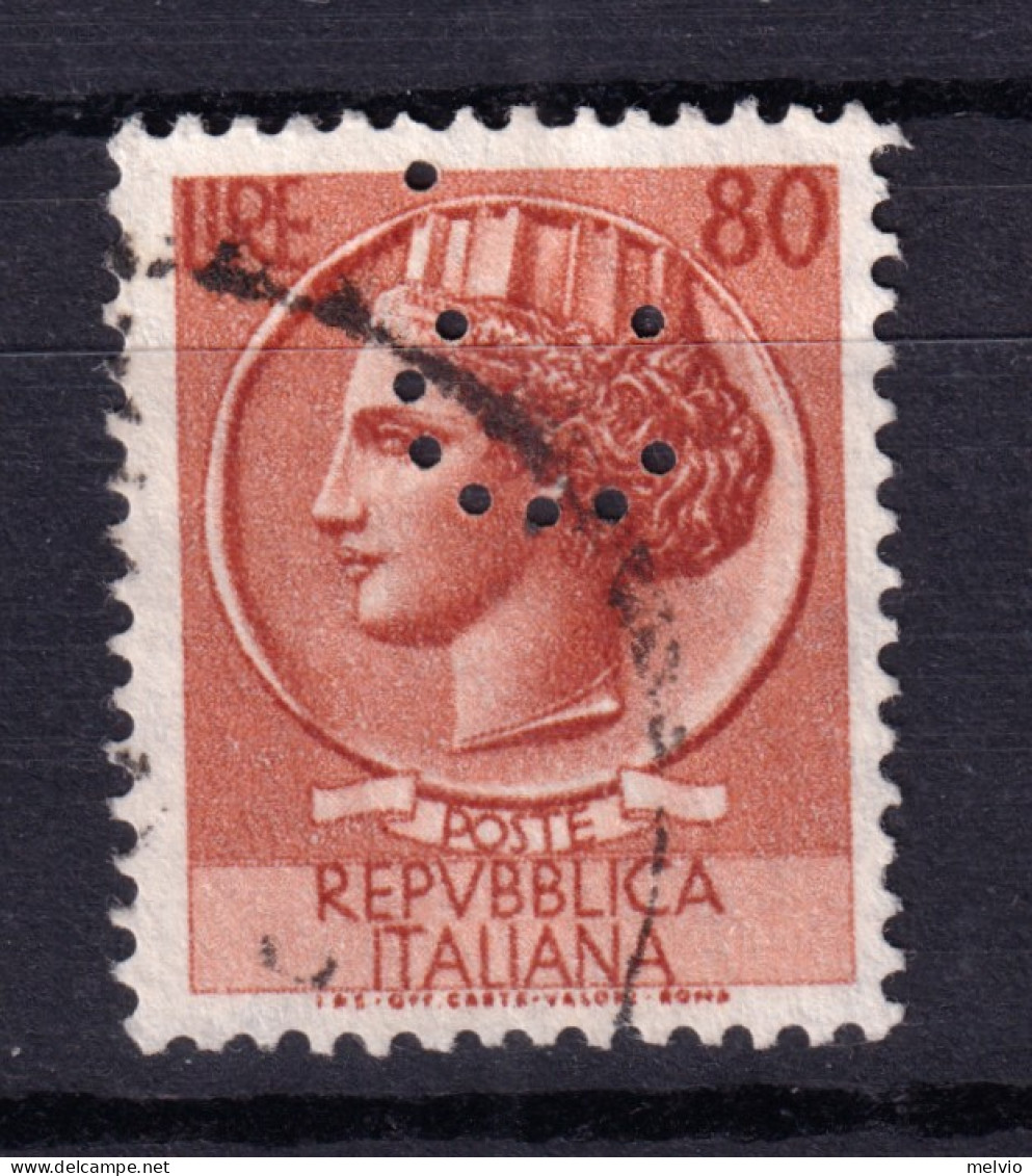 1953 Circa PERFIN C. Su Siracusana C.80, Usato - 1946-60: Gebraucht