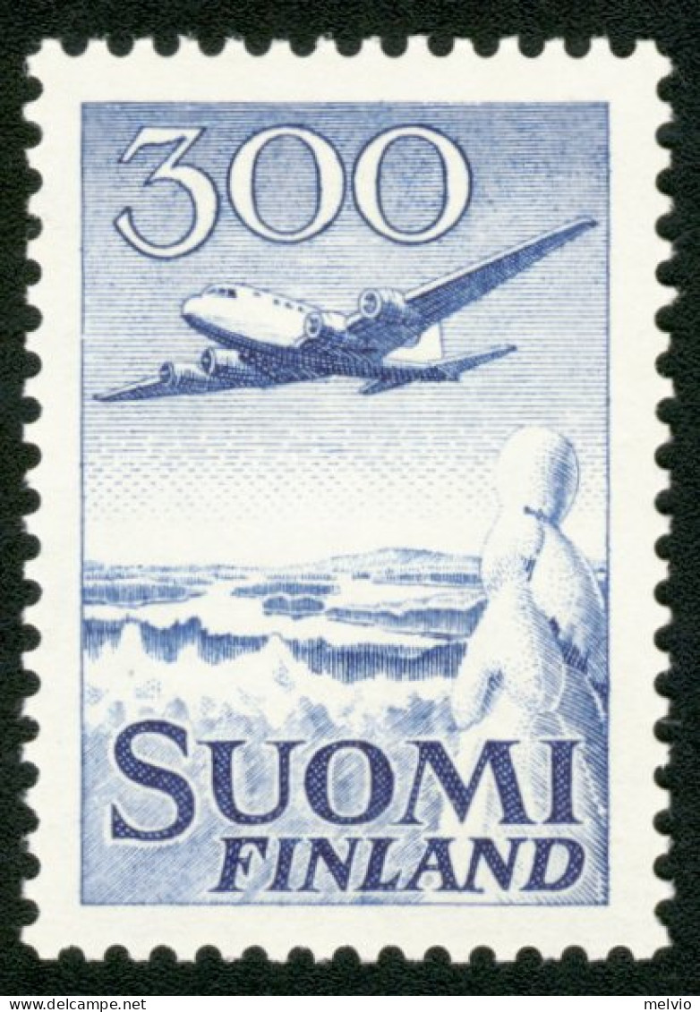 1958-Finlandia (MNH=**) Posta Aerea S.1v."Aereo In Volo"catalogo Unificato Euro  - Altri & Non Classificati