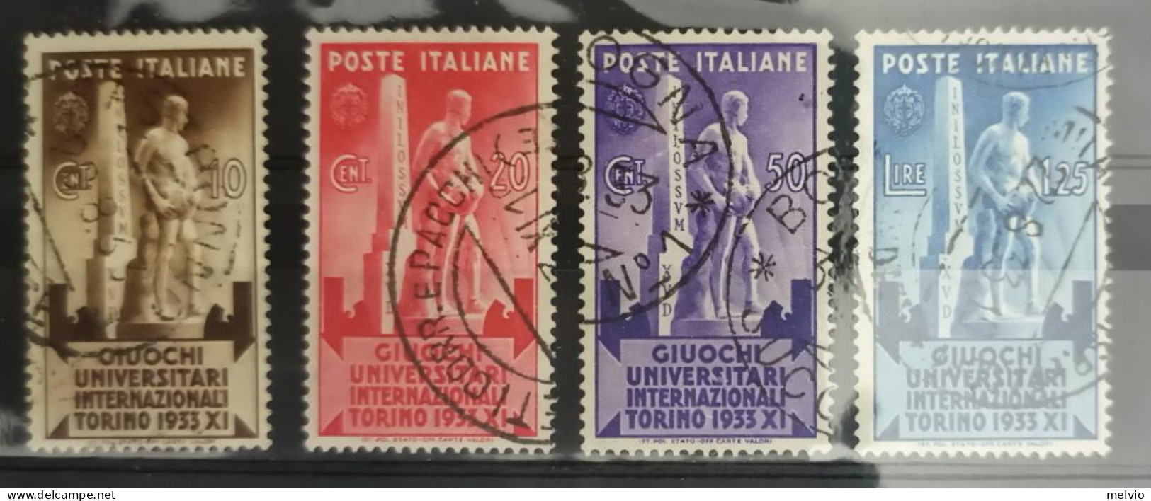 1933-Italia (O=used) Serie 4 Valori Universiadi - Gebraucht