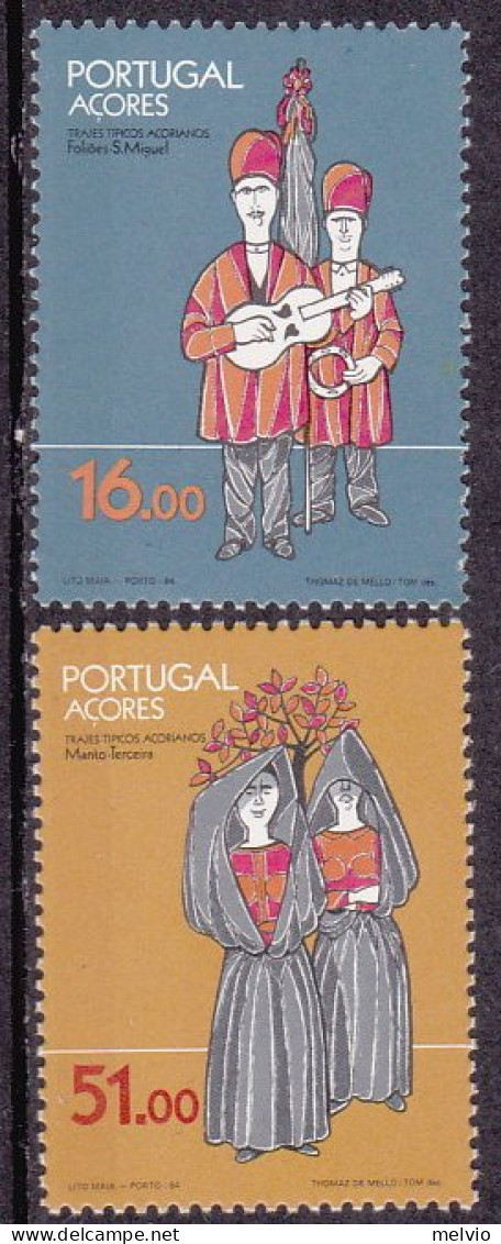 1984-Azzorre (MNH=**) S.2v."costumi Locali" - Azoren