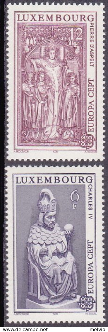 1978-Lussemburgo (MNH=**) S.2v."Europa Cept" - Altri & Non Classificati