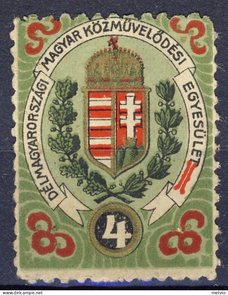 1910-Ungheria (MNH=**) Erinnofilo Senza Gomma (no Gum!) "De Magyarorszagi Magyar - Vignetten (Erinnophilie)