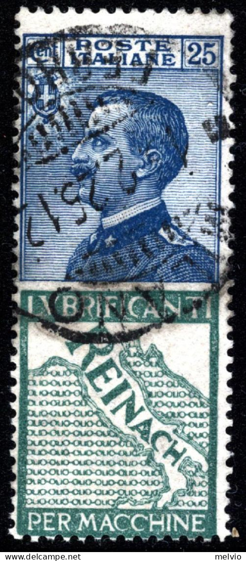 1924-Italia (O=used) Pubblicitario 25c. Reinach - Afgestempeld