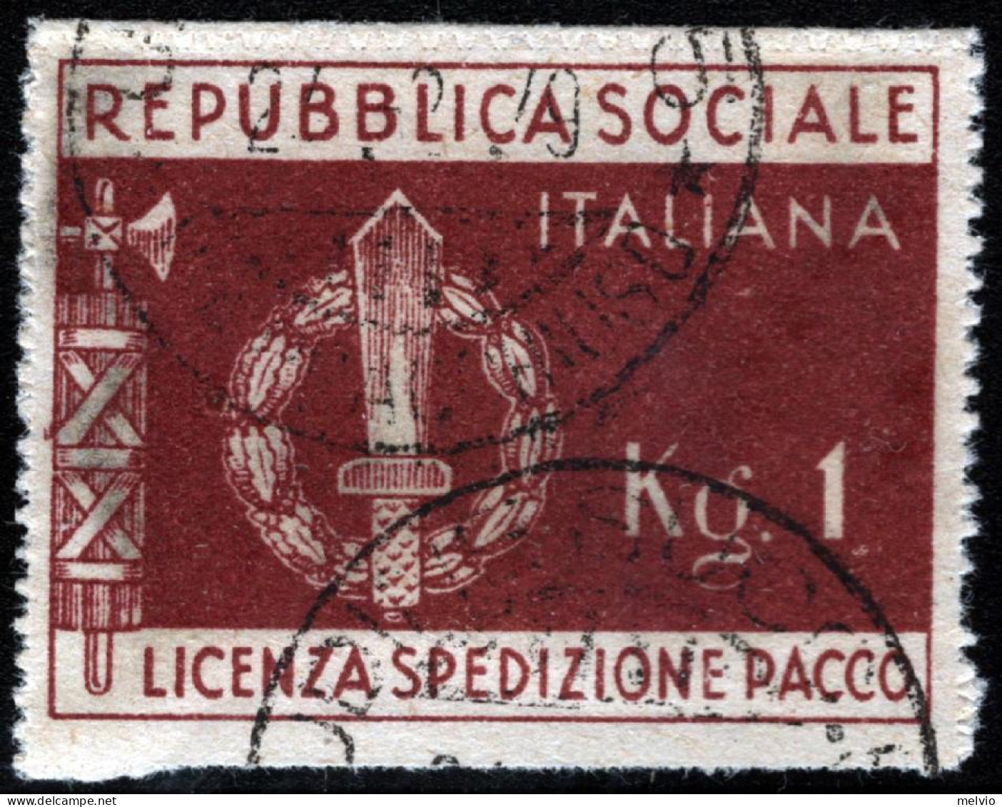 1944-Italia (O=used) Franchigia Militare Bruno Rosso , Annullo Non Garantito - Usati