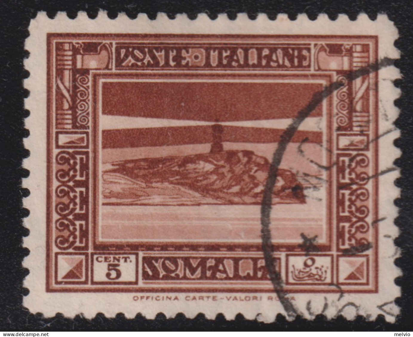 1932-Somalia (O=used) 5c. Pittorica - Somalië