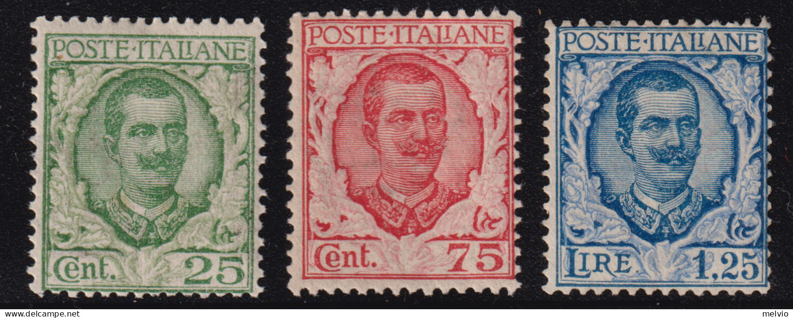 1926-Italia (MNH=**) S.erie 3 Valori Floreale (200/2) - Neufs