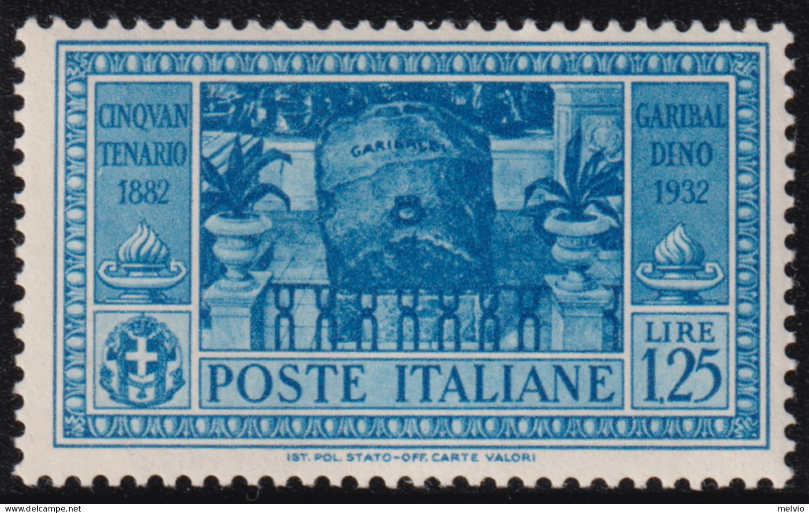 1932-Italia (MNH=**) L.1,25 Garibaldi - Mint/hinged