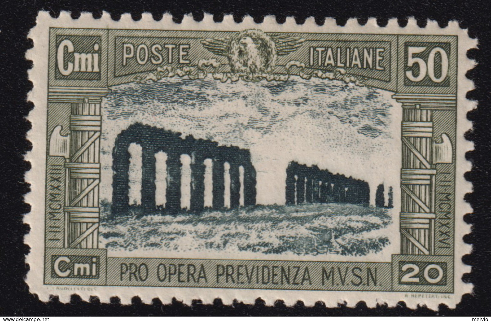 1928-Italia (MLH=*) 50c. Milizia II° (221) - Nuovi