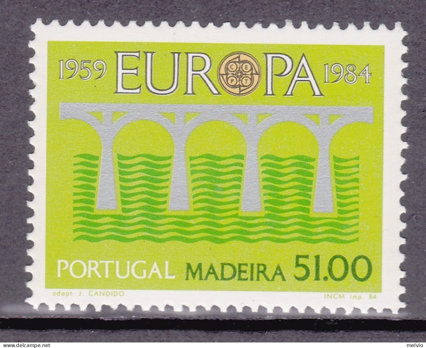 1984-Madera (MNH=**) S.1v."Europa CEPT" - Madère