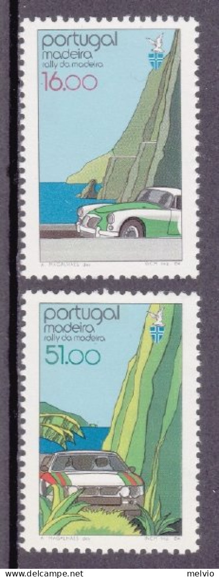 1984-Madera (MNH=**) S.2v."Rally Automobilistico" - Madère
