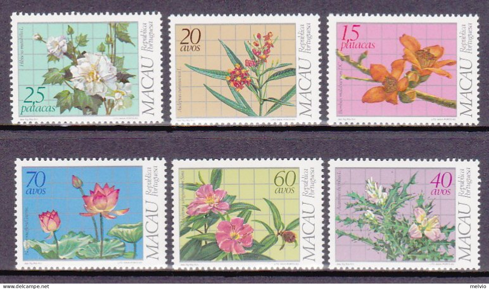 1983-Macao (MNH=**) S.6v."Piante Medicinali" - Ungebraucht