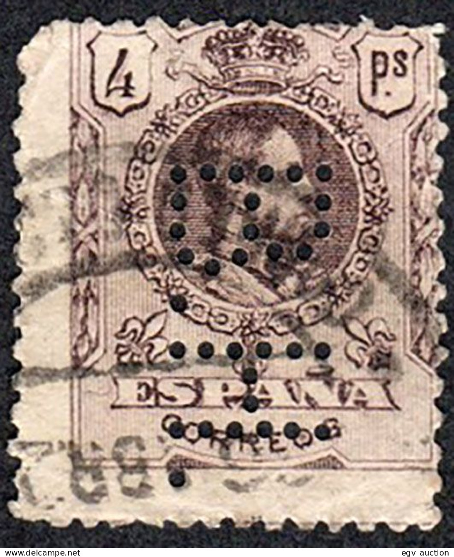 Madrid - Perforado - Edi O 279 - "B.H." (Banco) - Oblitérés