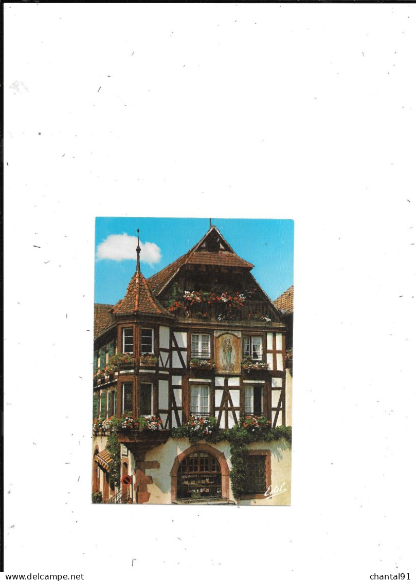 CARTE POSTALE 68 KAYSERSBERG MAISON ANCIENNE A PAN DE BOIS - Kaysersberg