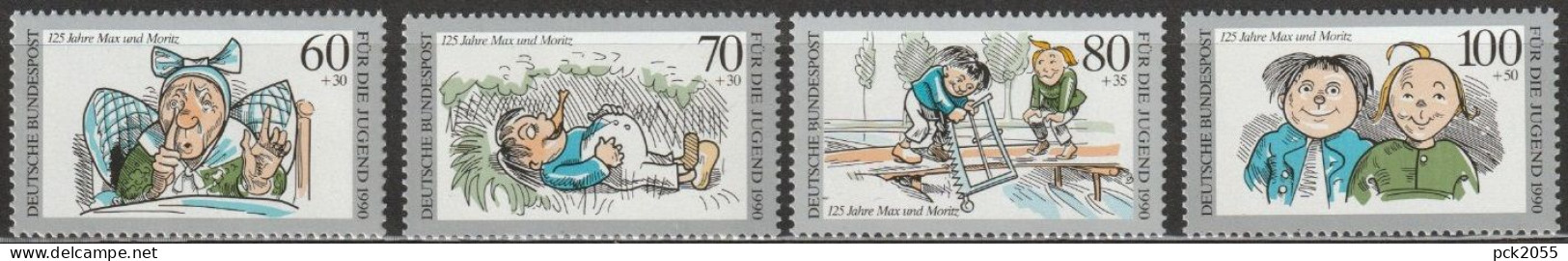 Bund  1990 MiNr.1455 - 1458  ** Postfrisch 125 Jahre Max Und Moritz ( B 2812 ) - Nuevos