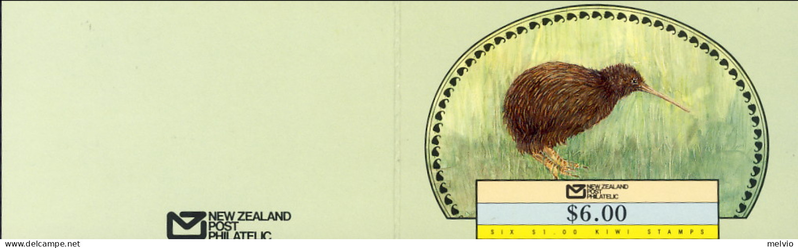1988-Nuova Zelanda (MNH=**) Libretto Dollars 6 "kiwi" - Sonstige & Ohne Zuordnung